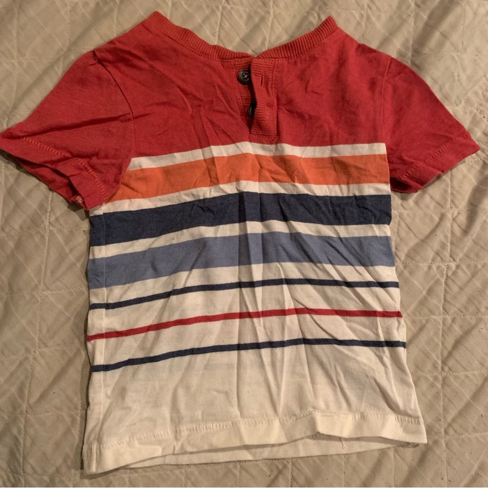 Genuine kids from OshKosh- 18M- striped boys tee shirt.